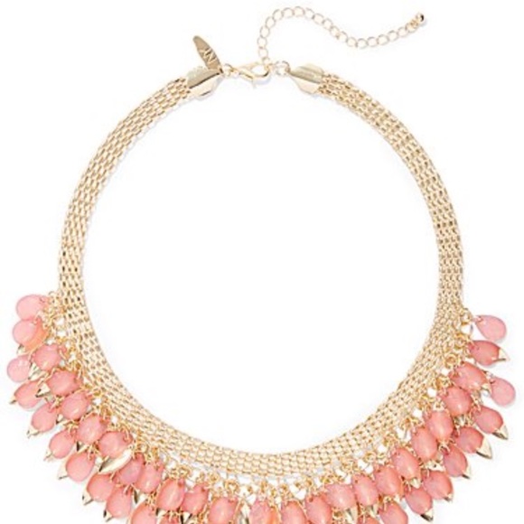 💢last ONE💢beaded rose gold tone collar necklace - Picture 4 of 5